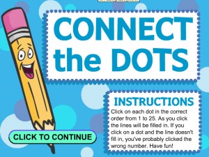 Instructions on how to connect the dots.